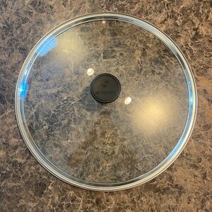 Glass Pot Lid with Black Handle